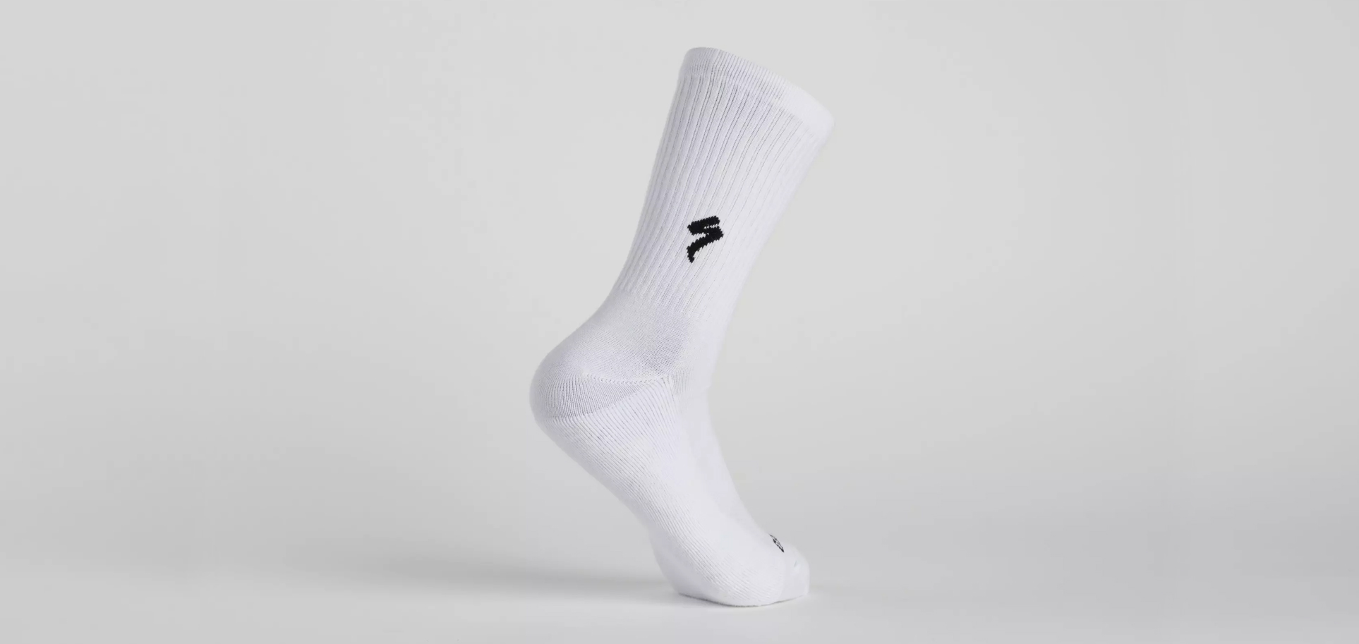 COTTON TALL SOCK WHT 1