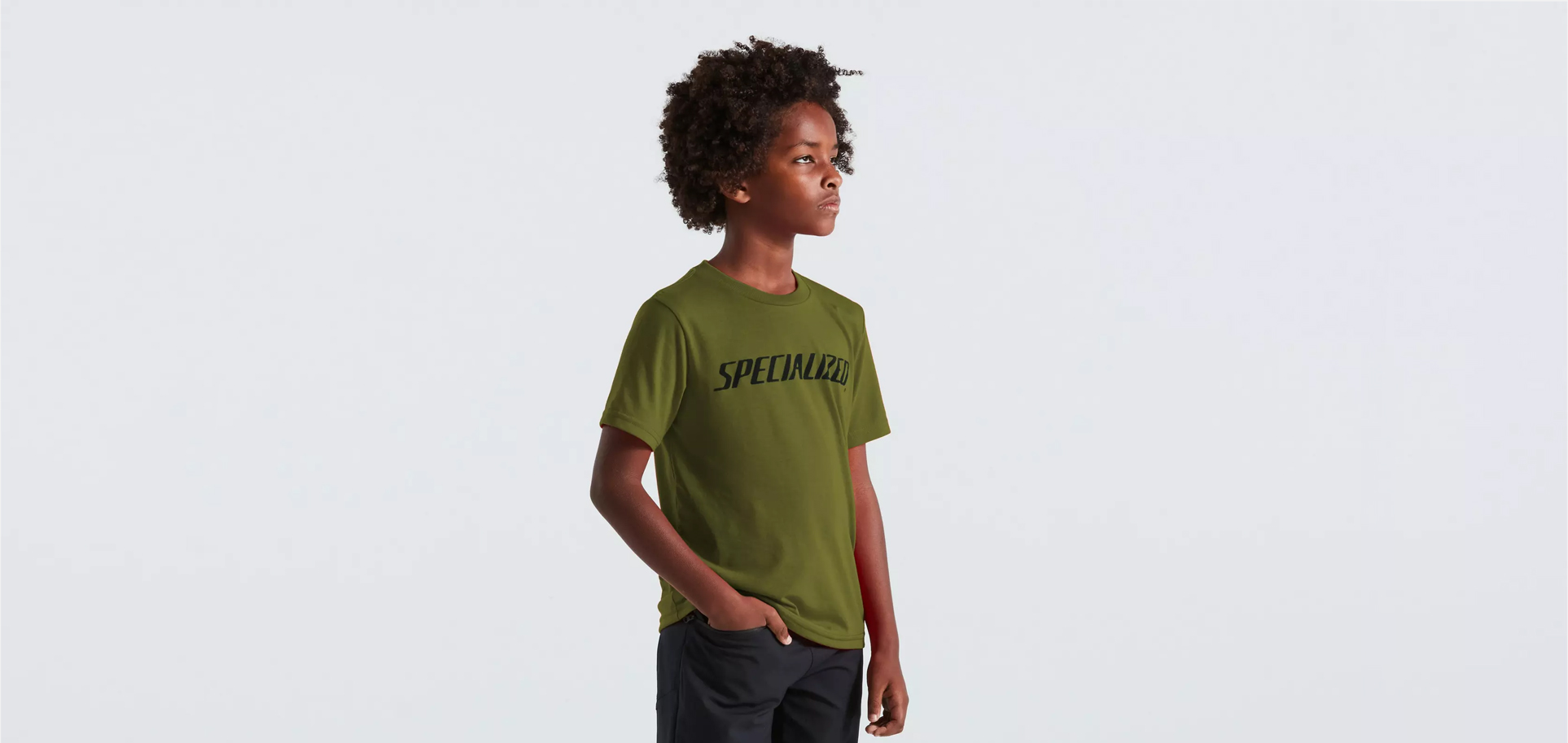 WORDMARK TEE SS YTH OLVGRN 2