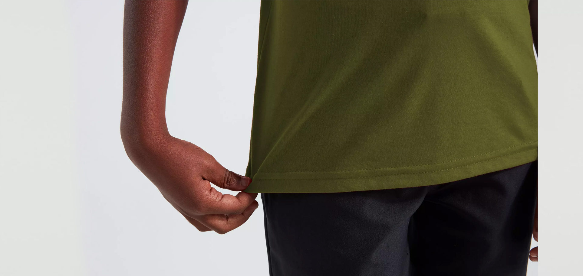 WORDMARK TEE SS YTH OLVGRN 5